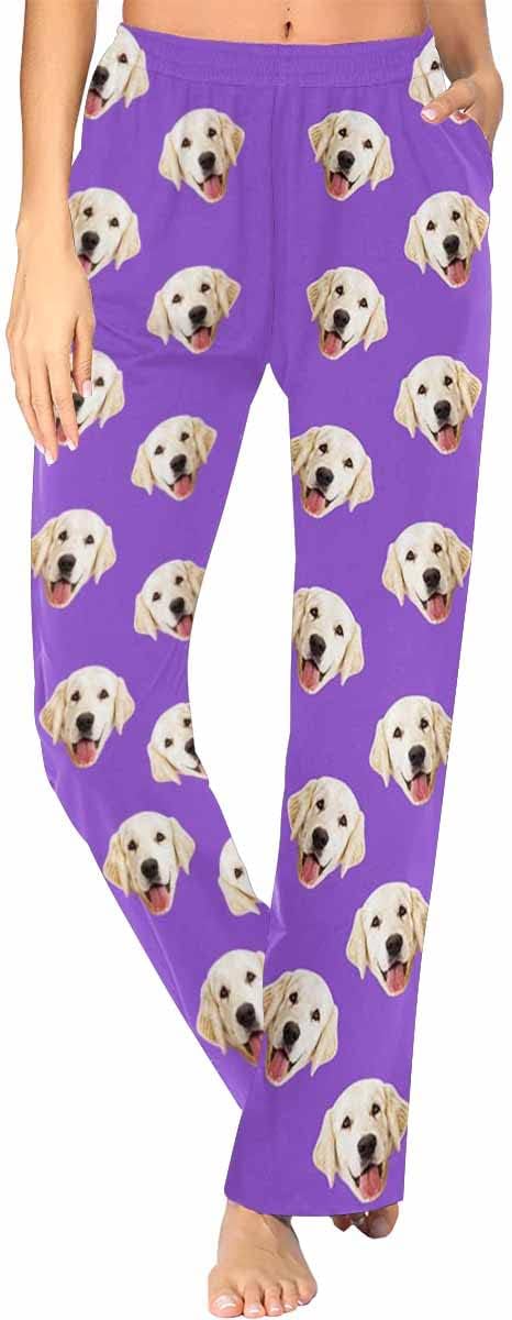 Custom Face Pajamas Pants Personalized Sleepwear Bottoms by MyPupSocks