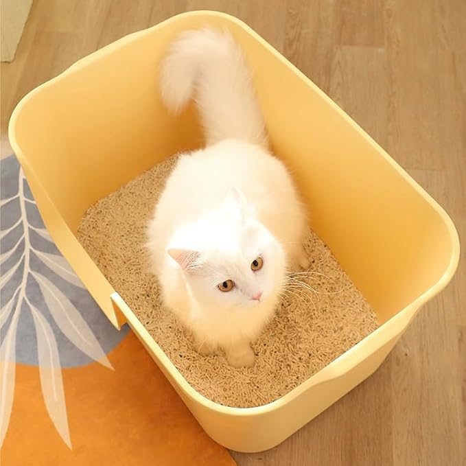Extra Large Litter Box with High Sides 24.60" Lx16.92 Wx12.99 H, Anti-Splashing - Image 7