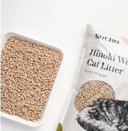KOCHO Hinoki Wood Cat Litter Ultra Lightweight, Fresh Scent of Japanese Cypress) - Image 3