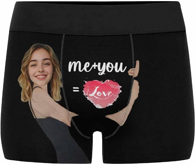 M YESCUSTOM Custom Faces Funny Short Briefs Gift - Image 2