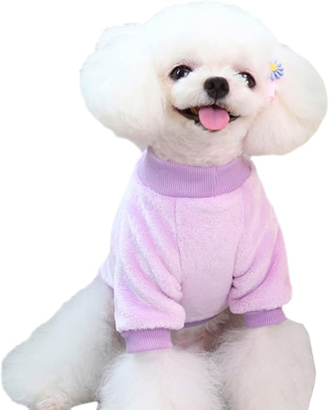 Jecikelon Pet Dog Clothes Dog Sweater Soft Thickening Warm Pup Dogs Shirt - Image 4