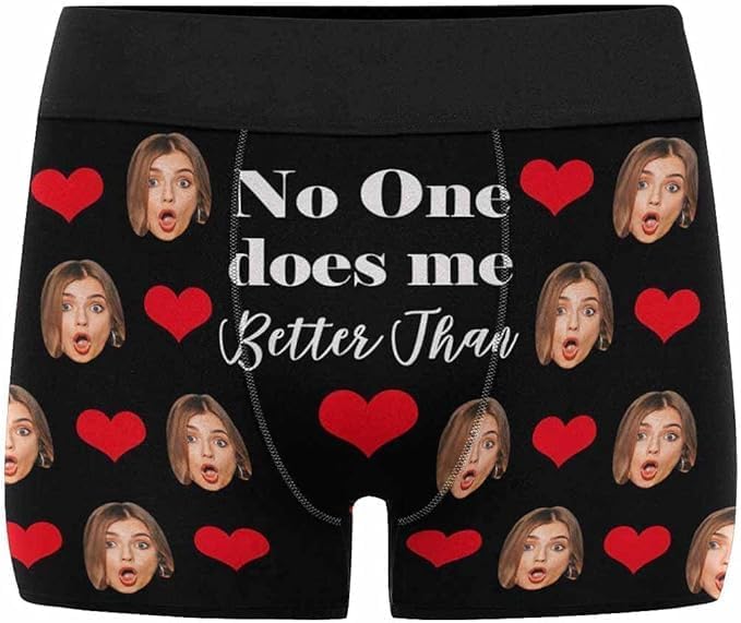 M YESCUSTOM Custom Faces Funny Short Briefs Gift by MYESCUSTOM
