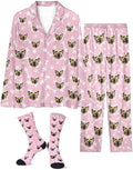 Custom Face Pajamas for Women Men, Personalized Dog Cat Pet Pajamas Set by Unknown