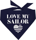 Love My Sailor Dog Bandana by TeesTails