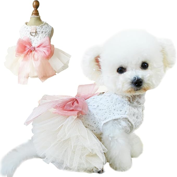 White Small Dog Wedding Dress by Anelekor