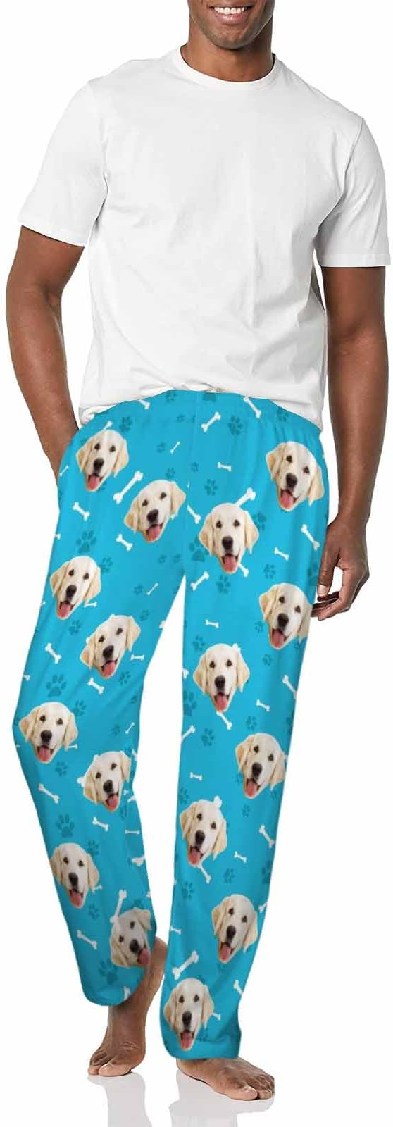 MyPupSocks Custom Pajama Pants for Pet Lover, Personalized Photo Face Printed - Image 5