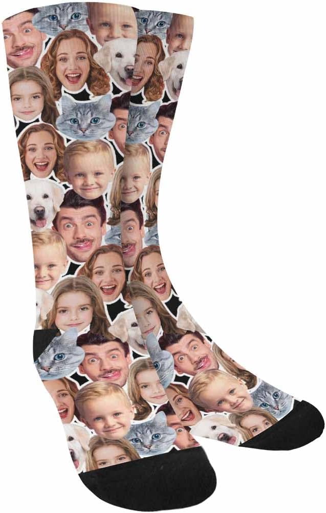 Artsadd Custom Face Socks for Dad Fathers Day Gift Novelty Personalized Photo - Image 3