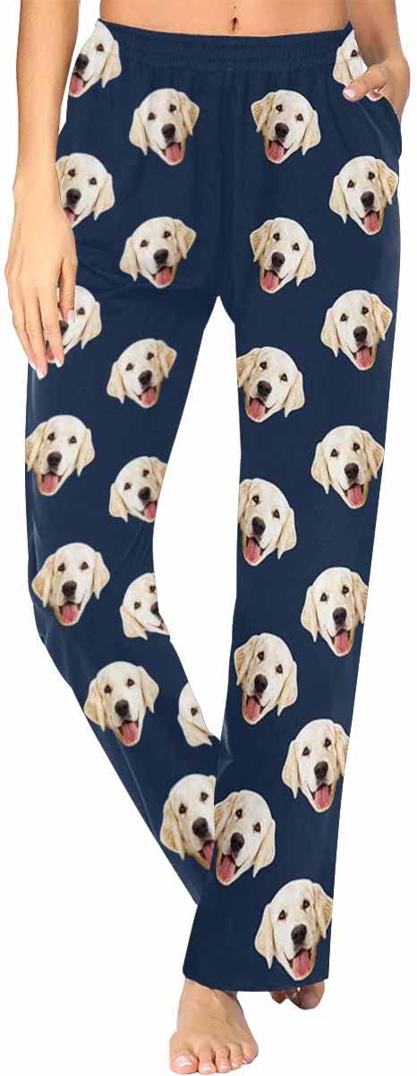 Custom Face Pajamas Pants Personalized Sleepwear Bottoms by MyPupSocks