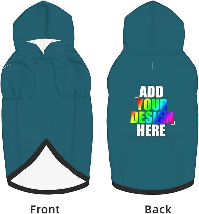 Custom Dog Hoodie with Text Photo, Personalized Pet Clothes Sweatshirt - Image 5