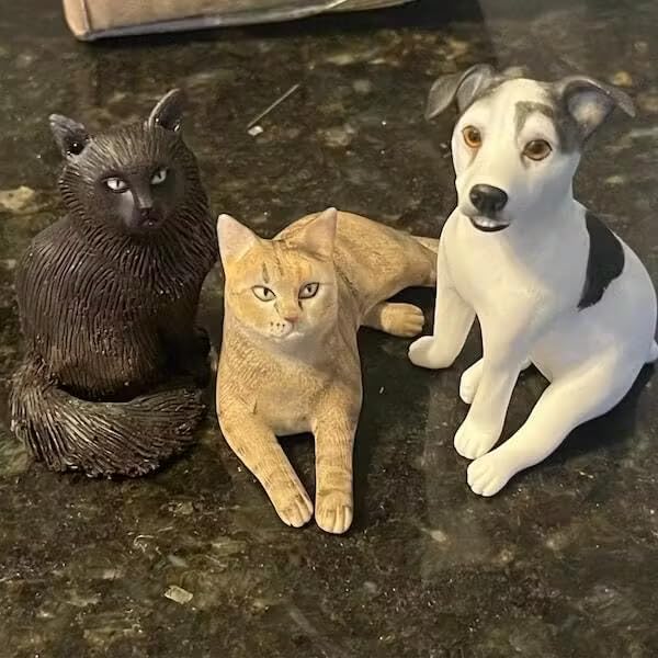 Custom Pet Portrait Cake Topper, Handcrafted Dog Cat Figurine, Personalized Pet - Image 6