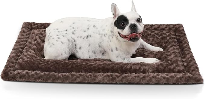 Washable Dog Bed Mat Dog Crate Pad Soft Fluffy Pet Kennel Beds Dog Sleeping by Exsnugypetproducts