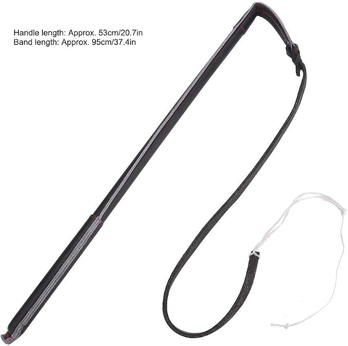 Pssopp Cowhide Dog Agitation Whip, Dog Teaser Wand Dogs Training Whip Outdoor - Image 8