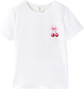 PATPAT Girls Crewneck Short Sleeve Graphic Tees Animal Print Shirts Cute Summer by PATPAT