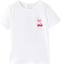 PATPAT Girls Crewneck Short Sleeve Graphic Tees Animal Print Shirts Cute Summer by PATPAT