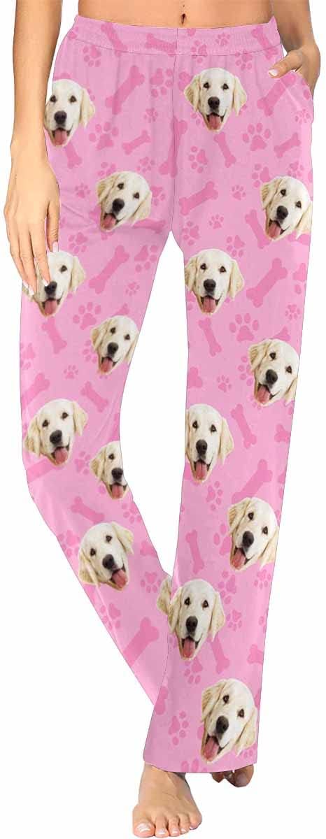 Custom Face Pajamas Pants Personalized Sleepwear Bottoms by MyPupSocks