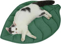 30 X 20 Inch Leaf Shaped Cotton Cat Bed Pad, Warming Cat Mat, Pet Warming Pad by LetalongPetSupplies