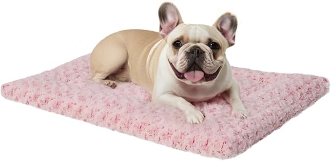 Washable Dog Bed Mat Crate Pad Soft Fluffy Pet Kennel Beds Dog Sleeping Mattress by Exsnugypetproducts