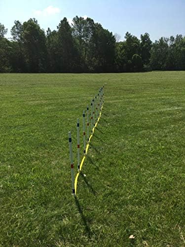 The Dog Agility Shop Set of 12 Weave Poles, Dog Agility Training Equipment - Image 2