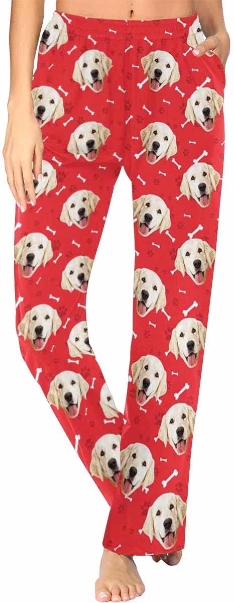 Custom Face Pajamas Pants Personalized Sleepwear Bottoms by MyPupSocks