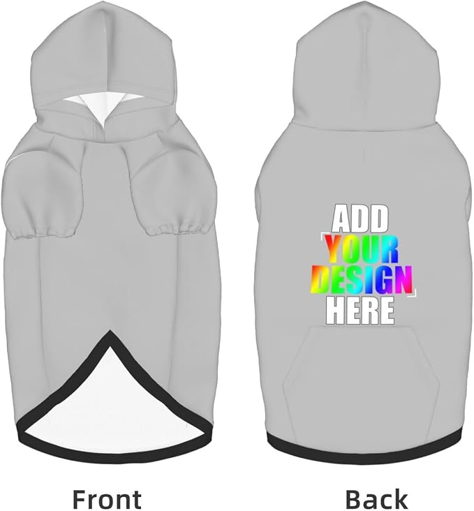 Personalized Pet Sweatshirt, Custom Dog Clothes Hooded - Image 5
