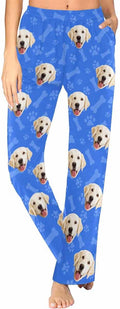 Custom Face Pajamas Pants Personalized Sleepwear Bottoms by MyPupSocks