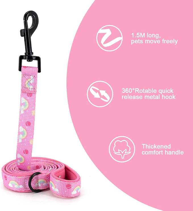 Dog Cat Harness and Leash Set, Puppia Soft Mesh Padded and Adjustable Puppy - Image 3