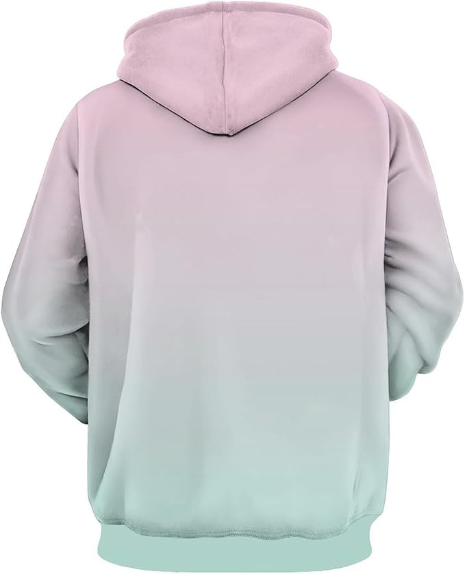 Artsadd Custom Face Unisex athletic Pockets Sweatshirt Loose Hoodie Custom - Image 4