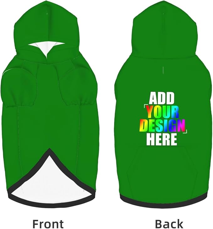 Custom Dog Hoodie with Text Photo, Personalized Pet Clothes Sweatshirt - Image 5