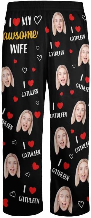Personalized Face Pajama Pants for Men Women Custom Photo Printed Pajamas - Image 5