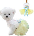 Dog Easter Outfit with Embroidered Bunny Patterns and Cute Pompom Holiday Puppy by Anelekor