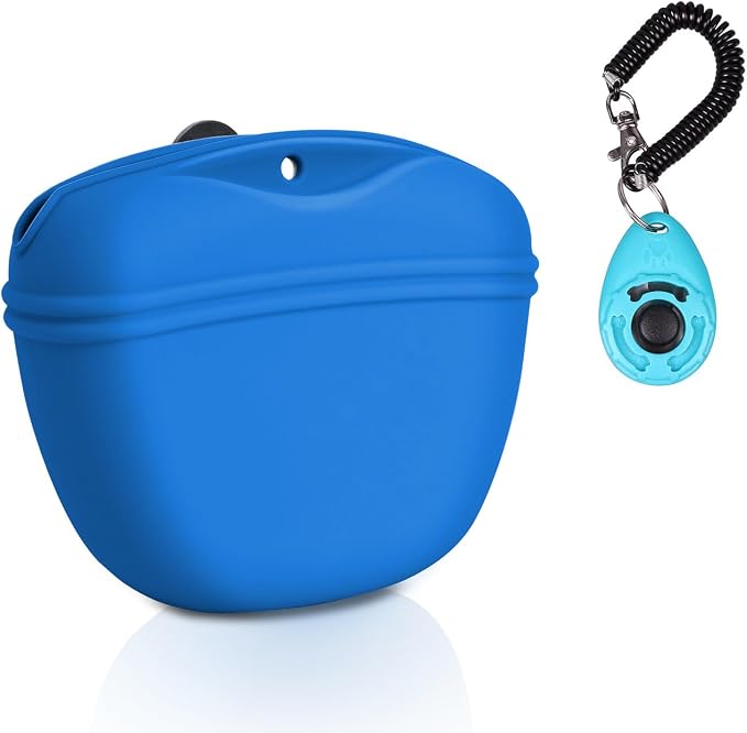 Left&Right Dog Clicker Training Kit, Silicone Dog Training Treat Pouch and Dog by Left%26Right