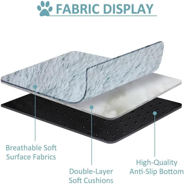 Cat Bed Round Fluffy Hooded Cat Bed Cave, Anti-Anxiety Cave Bed - Image 2