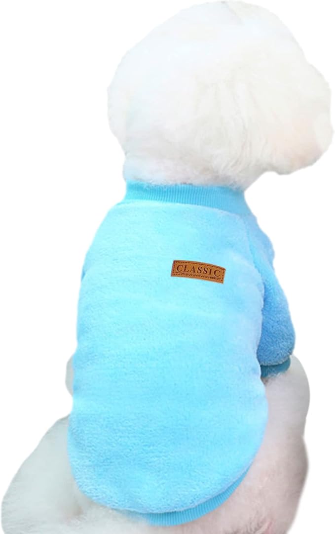 Jecikelon Pet Dog Clothes Dog Sweater Soft Thickening Warm Pup Dogs Shirt - Image 4