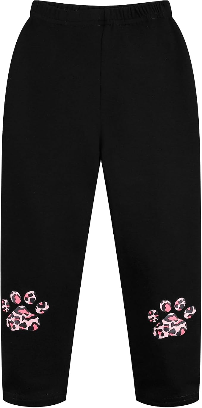 Little Girls Unicorn Outfits 2 Piece Kids Ruffle Sleeve Sweatshirt + Leggings - Image 7