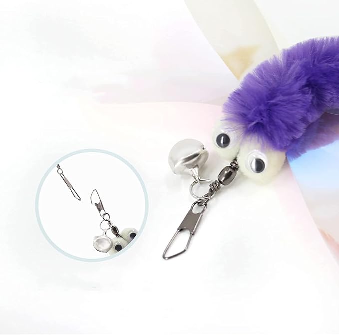 Cat Big Eye Dragonfly Toys Replacement Cat Toy Wand Refills, 6 Pieces Big Eye - Image 3