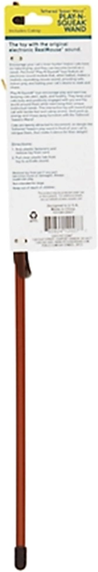 Pet Zone Play-N-Squeak Tether Teaser Wand Cat Toy - Image 3