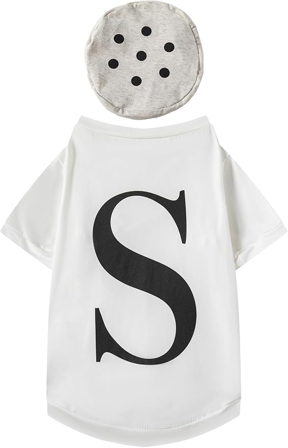 Salt and Pepper Dog Costume Halloween Pet Dog Cosplay Salt & Pepper Theme - Image 2