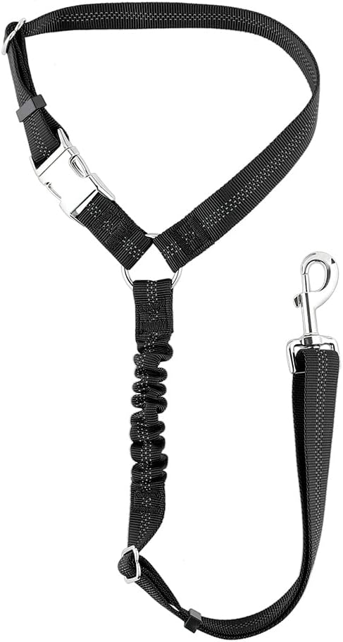 Plutus Pet Dog Seat Belt for Car Headrest, Reflective and Adjustable Restraint by PLUTUSPET