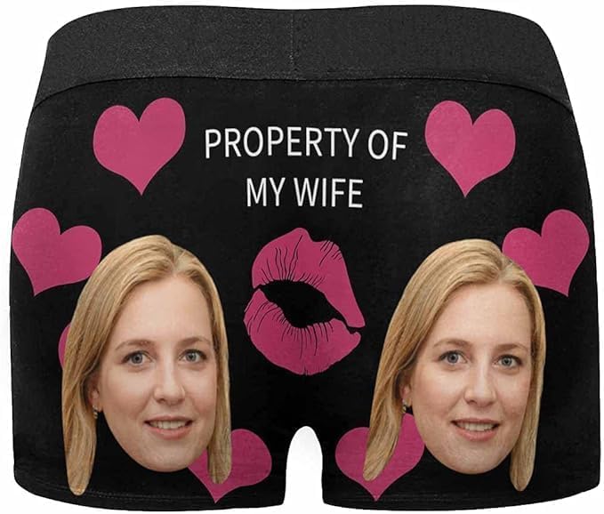 M YESCUSTOM Custom Faces Funny Short Briefs Gift - Image 2