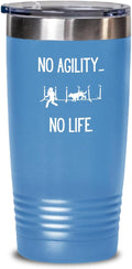 Agility Dog Life, Gift for Agility Enthusiast, Hot Cold Insulated Tumbler by Unknown
