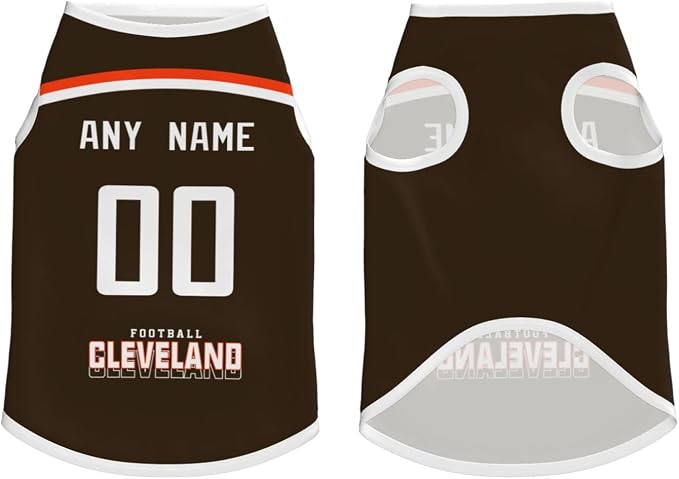 Clevel and Custom Pet Jersey Dog Clothes Jersey Various Sizes Customized Any - Image 3