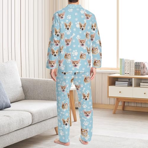 Custom Face Pajamas for Women Men, Personalized Dog Cat Pet Pajamas Set - Image 5