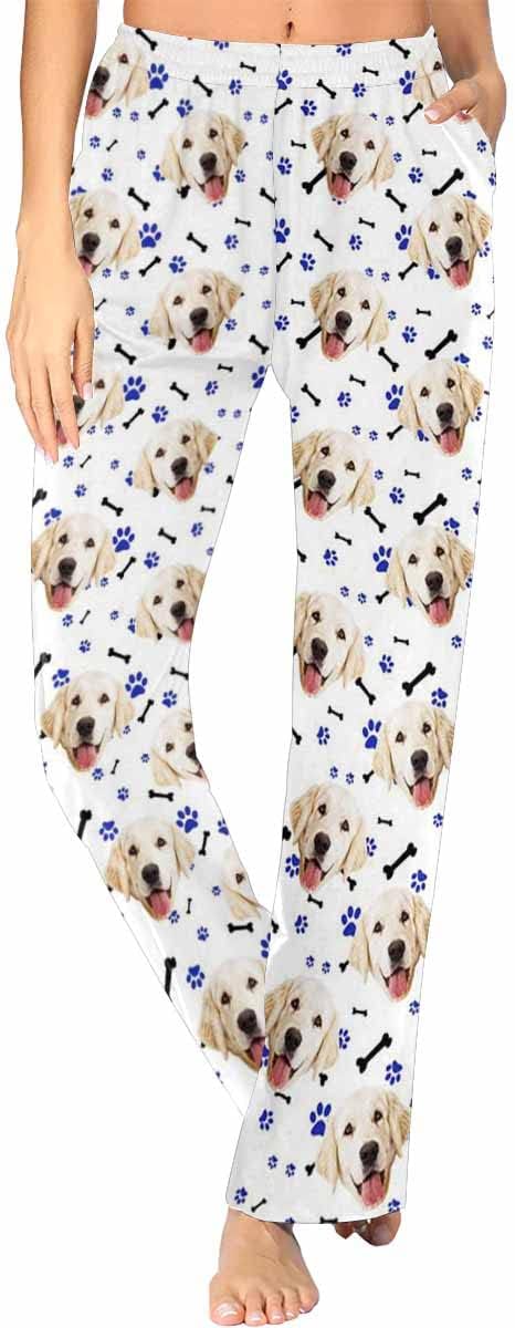 Custom Face Pajamas Pants Personalized Sleepwear Bottoms by MyPupSocks