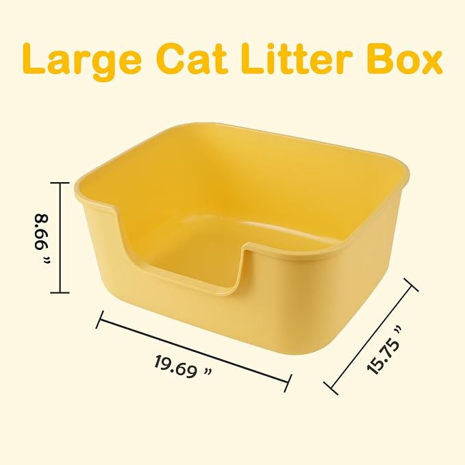 Large Cat Litter Box with High Sides, Cat Boxes - Image 6
