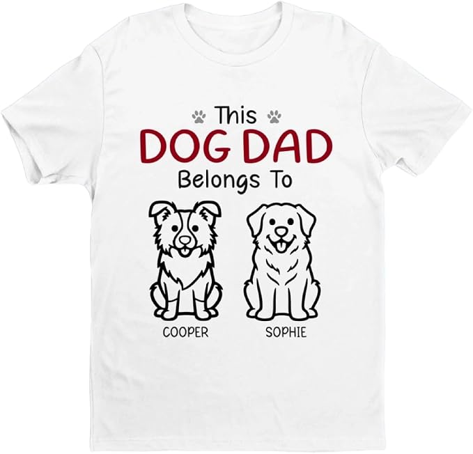 Personalized Family Shirt Gift for Dog Cat Dad Mom Pet Lovers on Fathers - Image 6