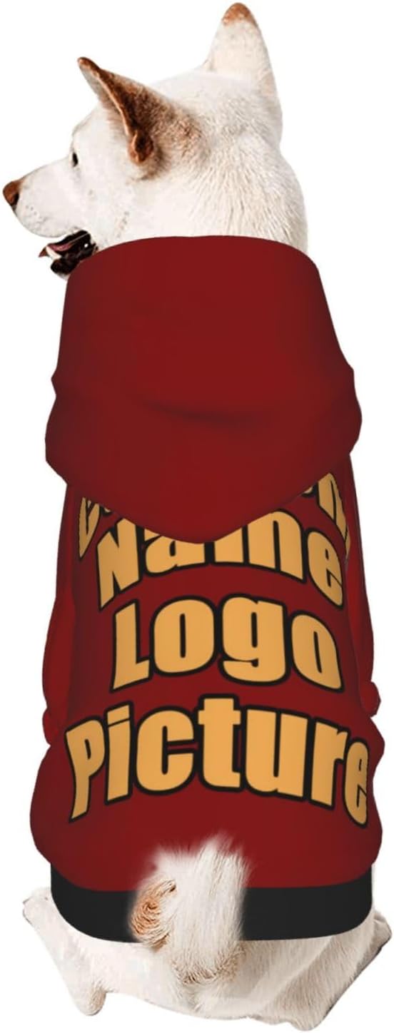 Custom Dog Hoodie for Small Medium Large Dogs Puppy Cat Costume Xmas Pajamas - Image 2