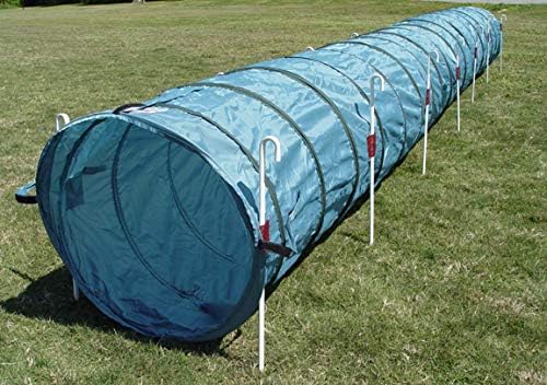 14' Dog Agility Tunnel with Stakes by Unknown