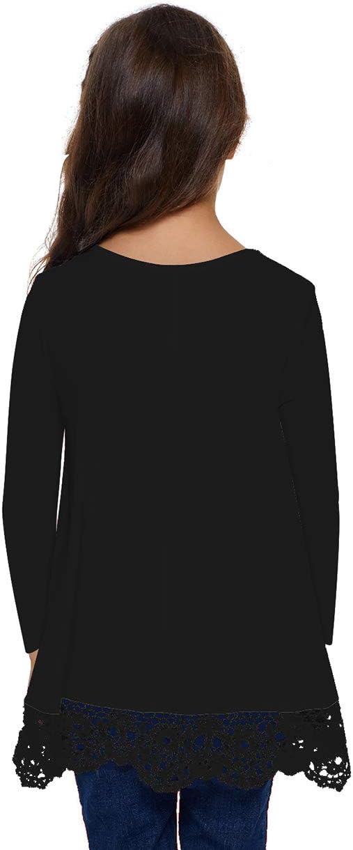 storeofbaby Girls Casual Tunic Tops Short Sleeve Loose Soft Blouse T-Shirt - Image 5