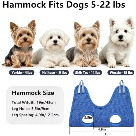 Dog Grooming Arm for Table, for Small Dogs, with Hammock & Haunch Holder - Image 3