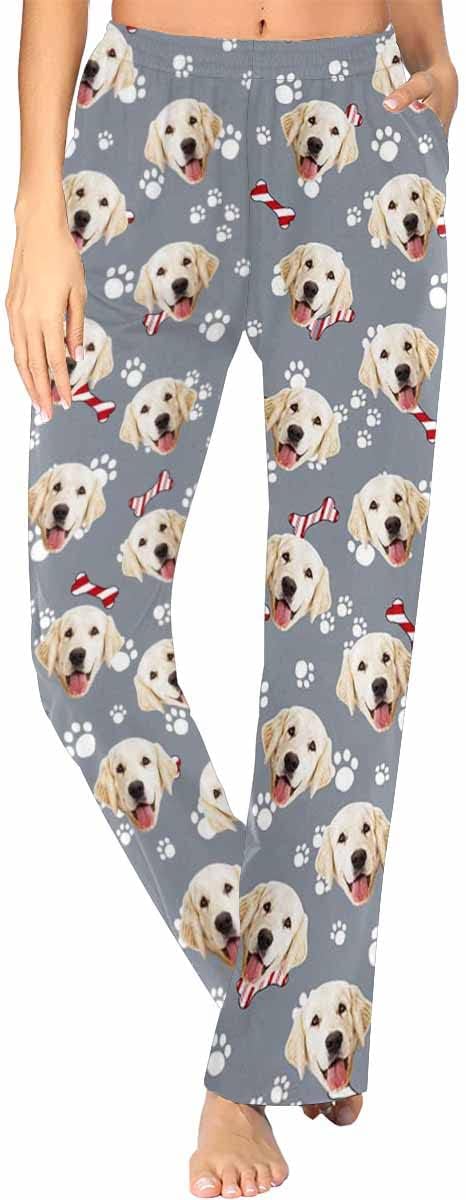 Custom Face Pajamas Pants Personalized Nightwear Bottoms by MyPupSocks